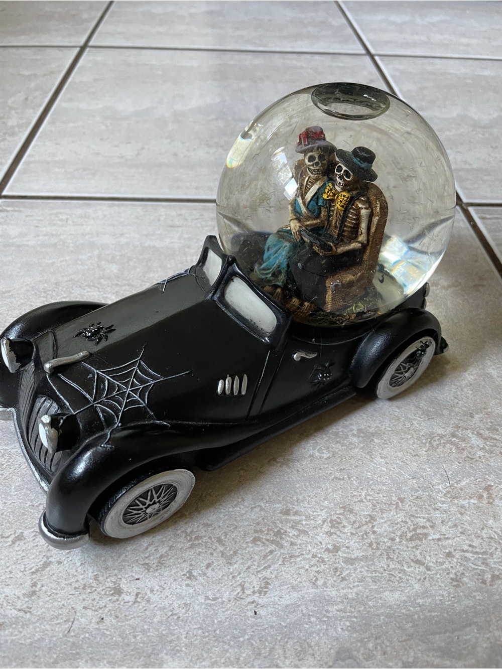 Halloween Snow Globe Plays Ding Dong The Witch Is Dead Has Bats Instead of Snow